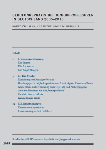 Schularick, Specht, Baumbach et al. (2015), Die Junge Akademie